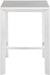 Nizuc Grey manufactured wood Outdoor Patio Aluminum Square Bar Table - Furniture Stars (Chicago, IL)