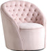 Alessio Pink Velvet Accent Chair image