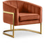 Carter Cognac Velvet Accent Chair image