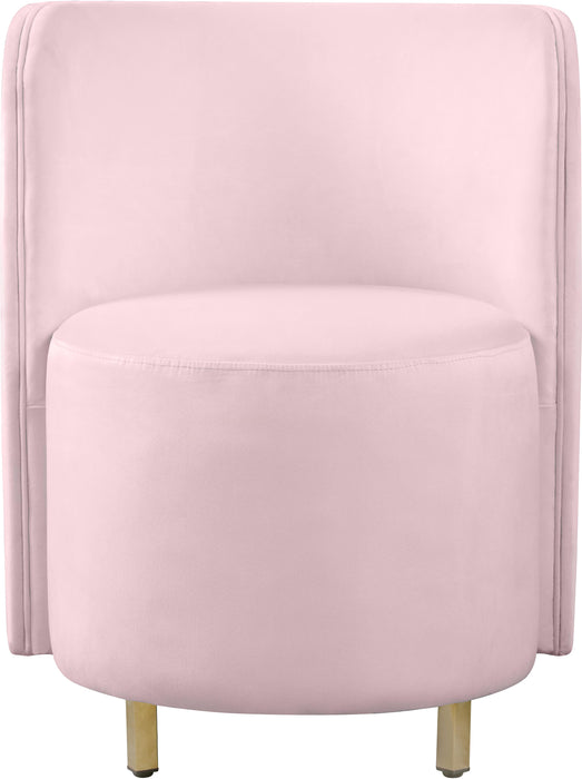 Rotunda Pink Velvet Accent Chair