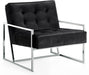 Alexis Black Velvet Accent Chair image