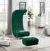 Crescent Green Velvet Ottoman - Furniture Stars (Chicago, IL)