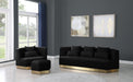 Marquis Black Velvet Sofa - Furniture Stars (Chicago, IL)
