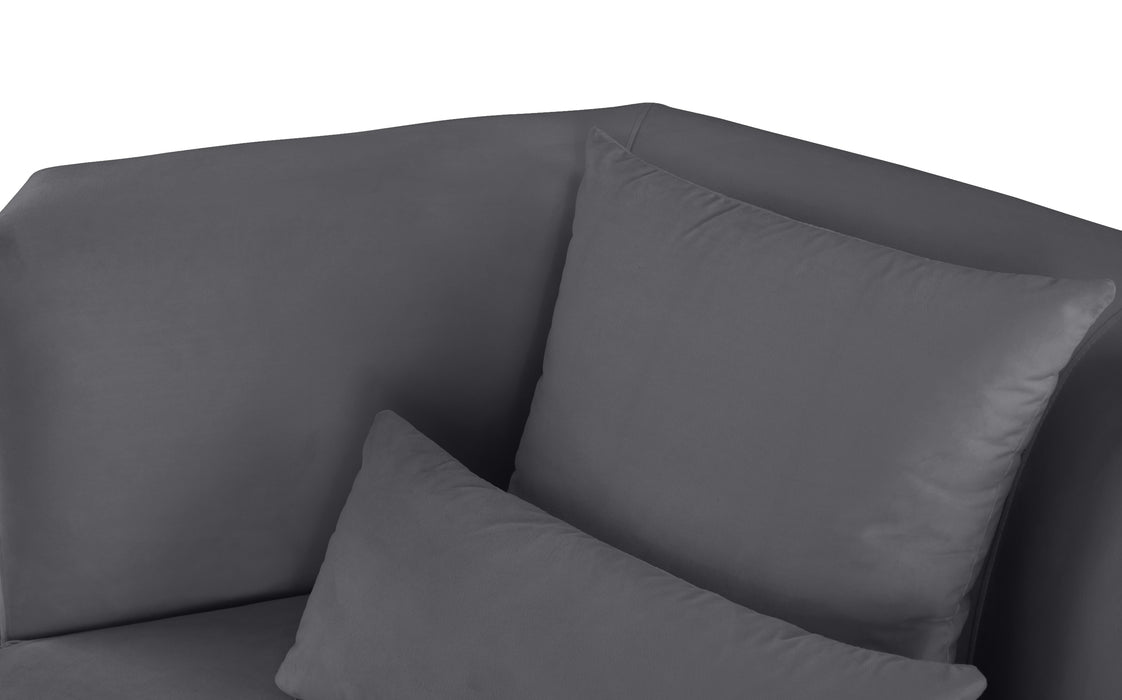Marquis Grey Velvet Sofa - Furniture Stars (Chicago, IL)