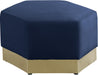 Marquis Navy Velvet Ottoman image