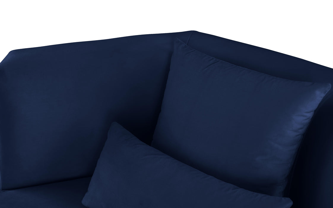 Marquis Navy Velvet Sofa - Furniture Stars (Chicago, IL)