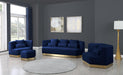 Marquis Navy Velvet Sofa - Furniture Stars (Chicago, IL)