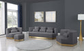 Marquis Grey Velvet Chair - Furniture Stars (Chicago, IL)