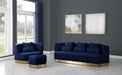 Marquis Navy Velvet Sofa - Furniture Stars (Chicago, IL)