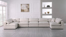 Serene Cream Linen Fabric Deluxe Cloud Modular Sectional - Furniture Stars (Chicago, IL)