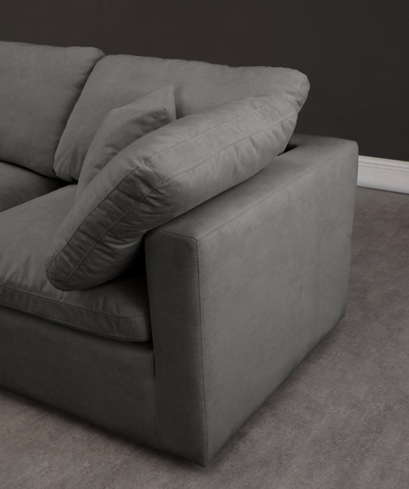 Plush Grey Velvet Standard Cloud Modular Sectional - Furniture Stars (Chicago, IL)