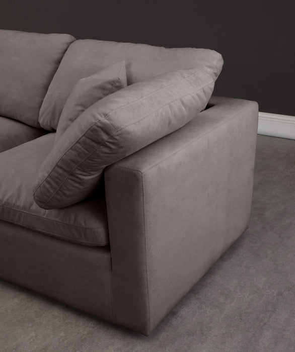 Plush Grey Velvet Standard Cloud Modular Sectional - Furniture Stars (Chicago, IL)