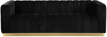 Marlon Black Velvet Sofa - Furniture Stars (Chicago, IL)