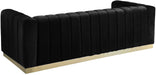Marlon Black Velvet Sofa - Furniture Stars (Chicago, IL)