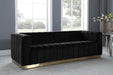 Marlon Black Velvet Sofa - Furniture Stars (Chicago, IL)