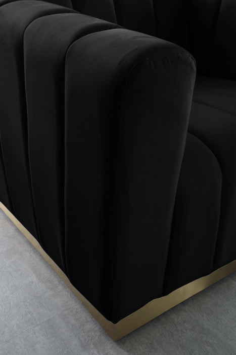 Marlon Black Velvet Sofa - Furniture Stars (Chicago, IL)