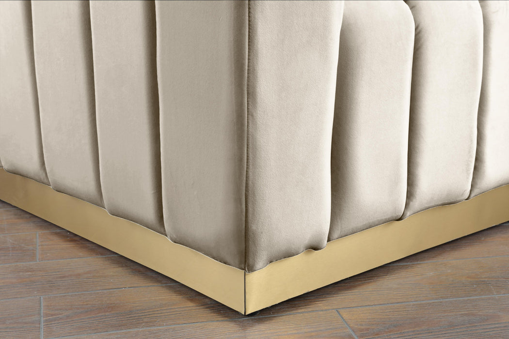Marlon Cream Velvet Sofa - Furniture Stars (Chicago, IL)
