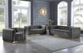 Marlon Grey Velvet Loveseat - Furniture Stars (Chicago, IL)