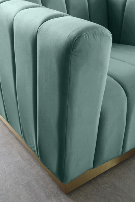 Marlon Mint Velvet Loveseat - Furniture Stars (Chicago, IL)