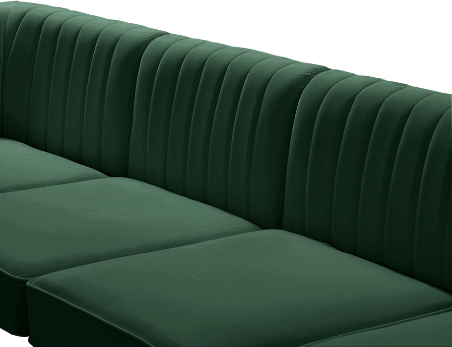 Alina Green Velvet Modular Sectional - Furniture Stars (Chicago, IL)