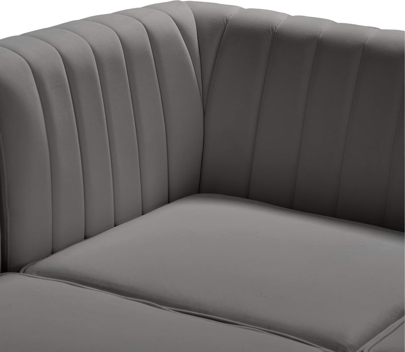 Alina Grey Velvet Modular Sectional - Furniture Stars (Chicago, IL)