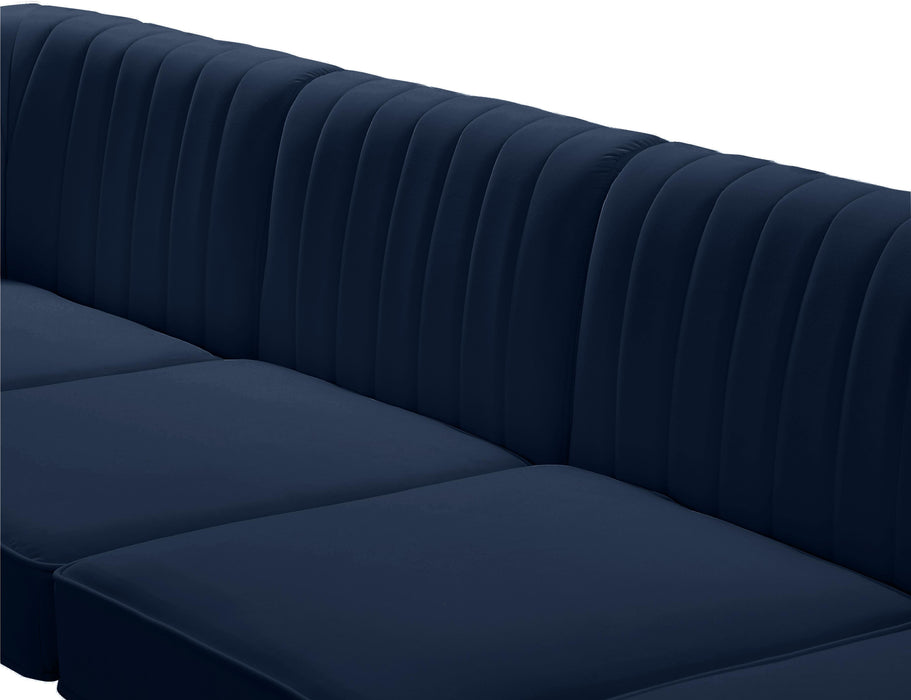 Alina Navy Velvet Modular Sectional - Furniture Stars (Chicago, IL)