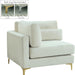 Julia Cream Velvet Modular Corner Chair image