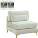 Julia Cream Velvet Modular Armless Chair image