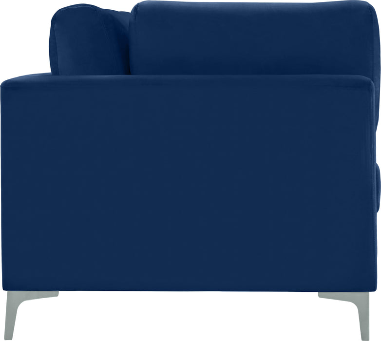 Julia Navy Velvet Modular Sofa (4 Boxes) - Furniture Stars (Chicago, IL)