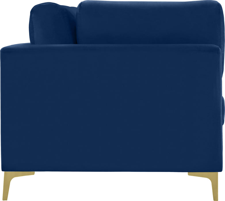 Julia Navy Velvet Modular Sofa (4 Boxes) - Furniture Stars (Chicago, IL)