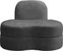Mitzy Grey Velvet Chair - Furniture Stars (Chicago, IL)