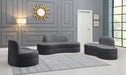 Mitzy Grey Velvet Sofa - Furniture Stars (Chicago, IL)