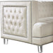 Lucas Cream Velvet Loveseat - Furniture Stars (Chicago, IL)