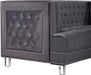 Lucas Grey Velvet Loveseat - Furniture Stars (Chicago, IL)