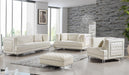 Lucas Cream Velvet Loveseat - Furniture Stars (Chicago, IL)