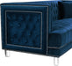 Lucas Navy Velvet Loveseat - Furniture Stars (Chicago, IL)