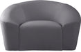 Riley Grey Velvet Chair - Furniture Stars (Chicago, IL)