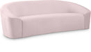 Riley Pink Velvet Sofa image