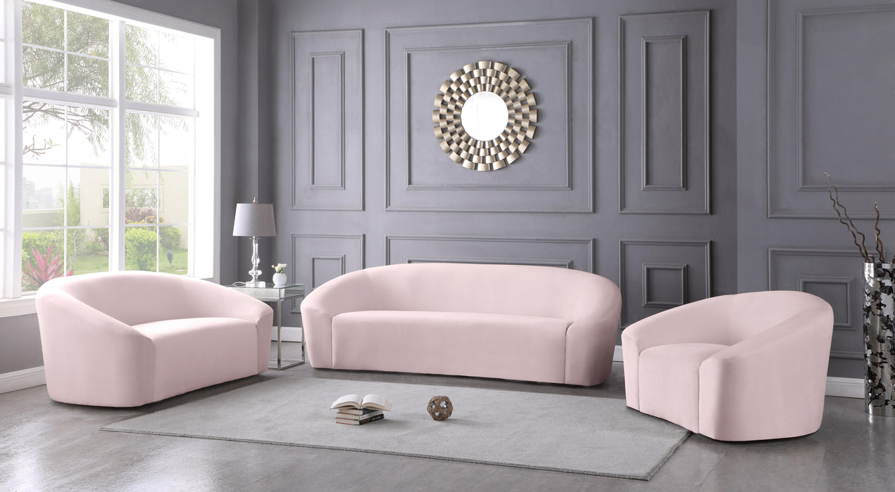 Riley Pink Velvet Sofa - Furniture Stars (Chicago, IL)