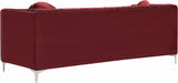 Isabelle Burgundy Velvet Sofa - Furniture Stars (Chicago, IL)