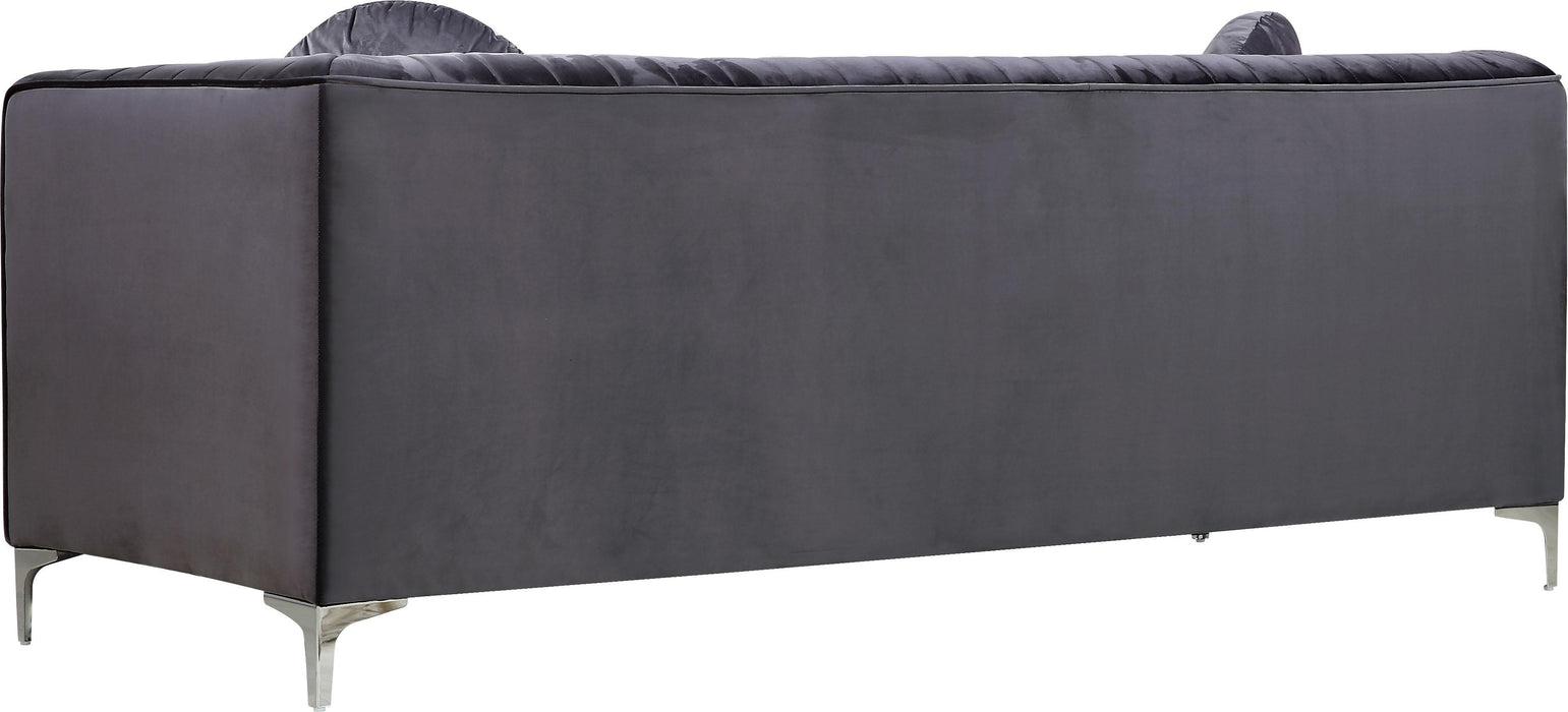 Isabelle Grey Velvet Sofa - Furniture Stars (Chicago, IL)