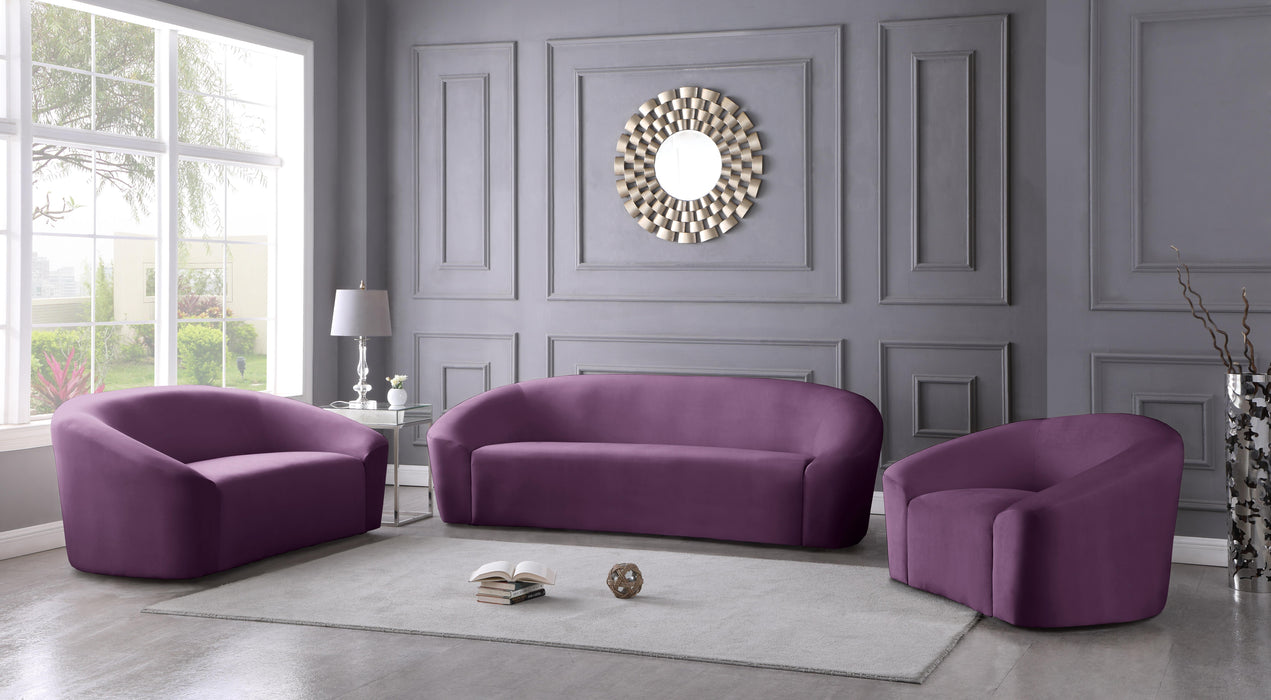 Riley Purple Velvet Sofa - Furniture Stars (Chicago, IL)