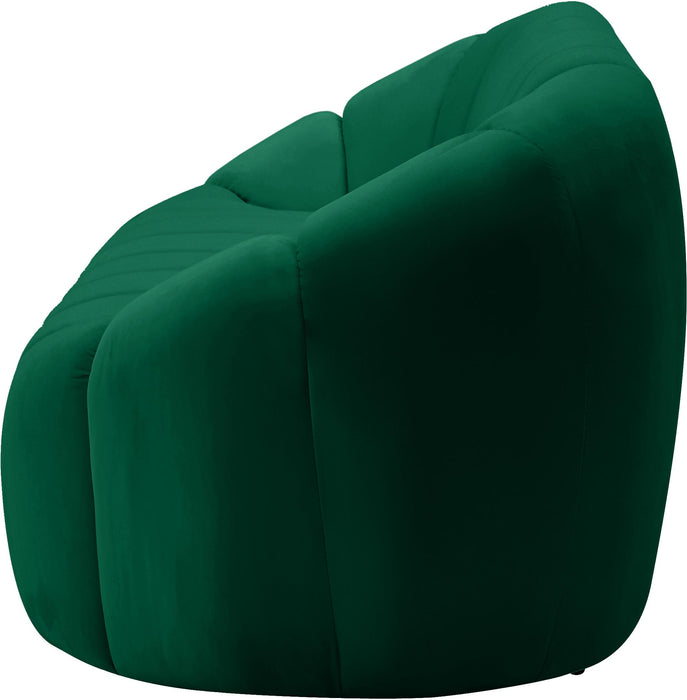 Elijah Green Velvet Loveseat