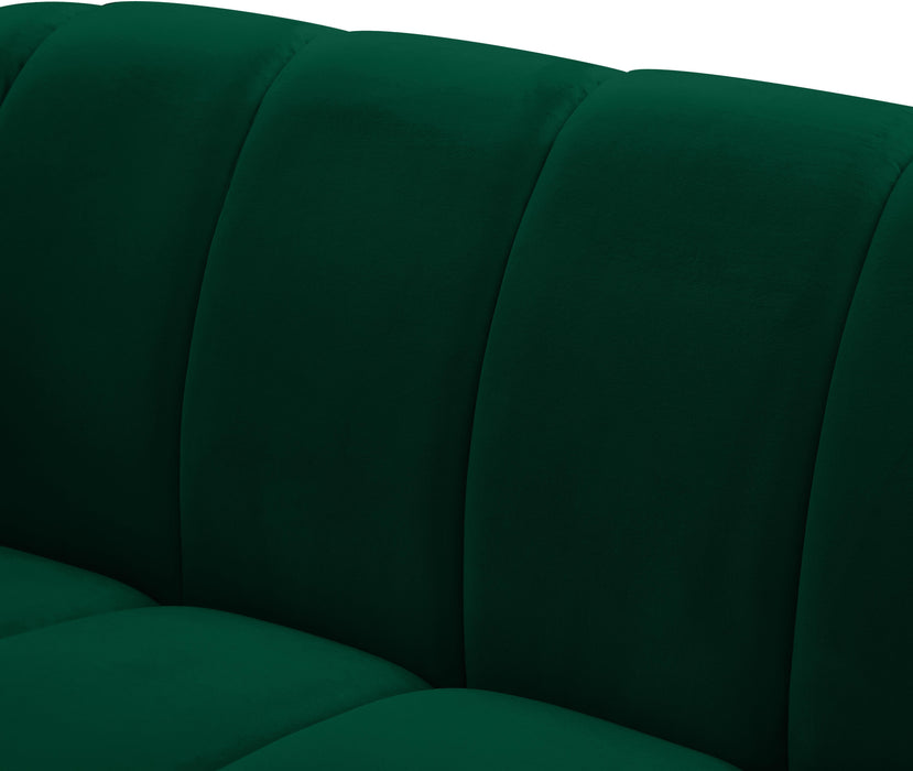 Elijah Green Velvet Loveseat - Furniture Stars (Chicago, IL)