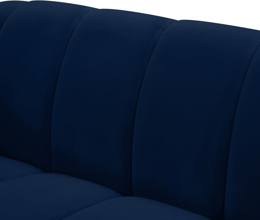 Elijah Navy Velvet Sofa - Furniture Stars (Chicago, IL)