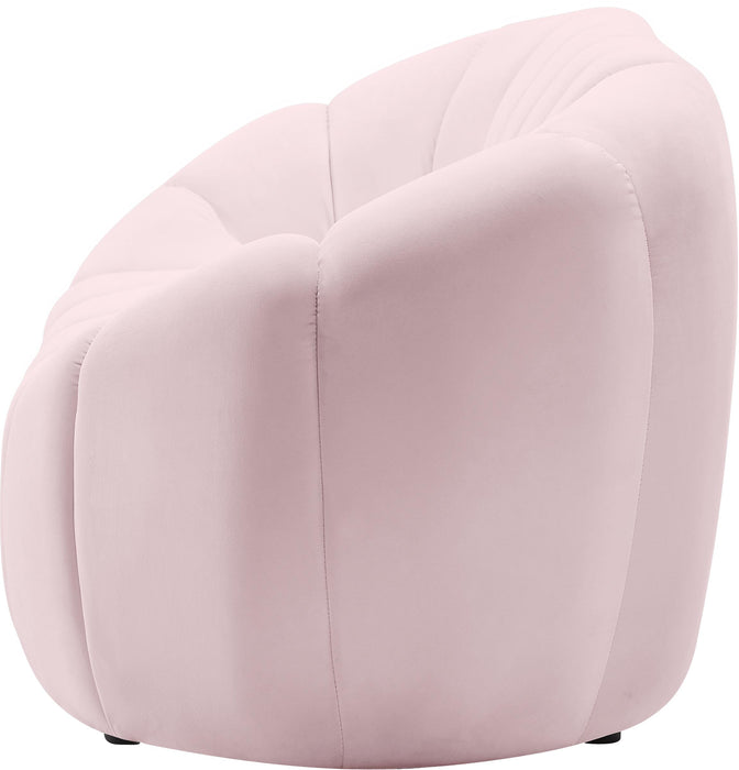 Elijah Pink Velvet Sofa