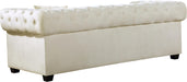 Bowery Cream Velvet Sofa - Furniture Stars (Chicago, IL)