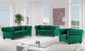 Bowery Green Velvet Loveseat - Furniture Stars (Chicago, IL)