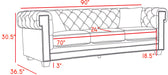 Bowery Grey Velvet Sofa - Furniture Stars (Chicago, IL)