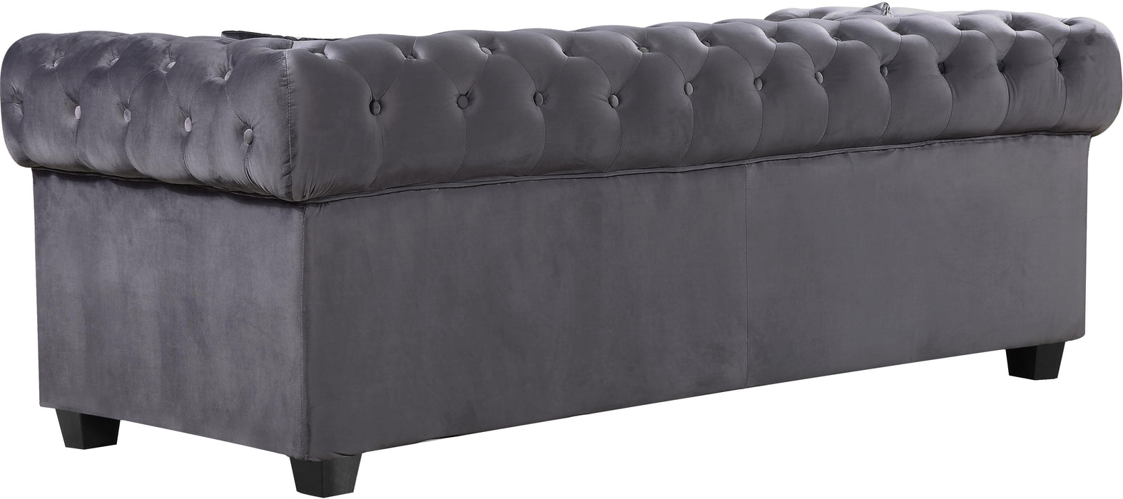 Bowery Grey Velvet Sofa - Furniture Stars (Chicago, IL)